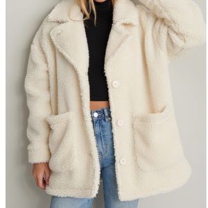 Cream Sherpa coat